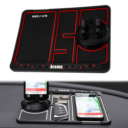 Bil Multi-Function Telefonhållare Anti-Slip Mat Förvaring iPhone GPS red edge