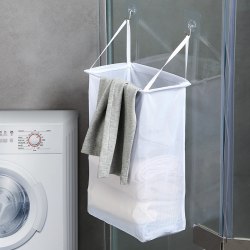 Tvättkorg Hängande väggmonterad klädförvaring med krok