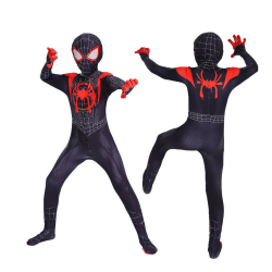 Barn Pojkar Far From Home Spiderman Zentai Cosplay Kostym Outfit black 120cm