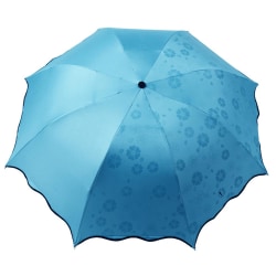 Vattentät bärbar hopfällbar regn Sunlight Paraply Travel Anti-uv Summer Parasoll