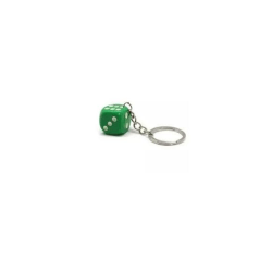 Nyckelring / Nyckelknippa Med Tärning (Grön) Grön one size
