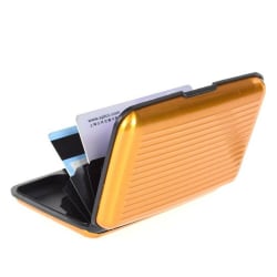 Plånbok / Korthållare med RFID-skydd (GULD) Guld one size
