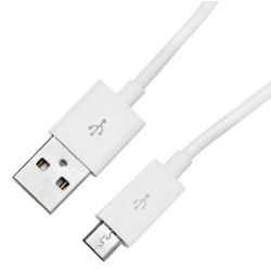USB-MICRO Kabel 2m (Vit) Vit