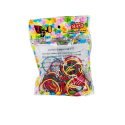 Gummibånd / gummisnore 100-pak (flerfarvet) Multicolor