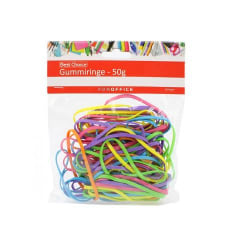 Gummibånd / gummisnore - Forskellige farver (50g / ca. 100 stk.) Multicolor