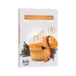 Doftljus Vaniljmuffins (6-Pack) Vit
