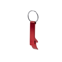 Nyckelring / Nyckelknippa Med Kapsylöppnare (Röd) Röd one size
