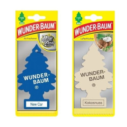 Doftgran Wunderbaum (New Car + Kokosnöt) 2-Pack multifärg
