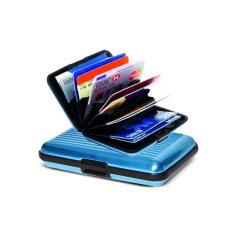 Plånbok / Korthållare med RFID-skydd (Turkos) Turkos one size
