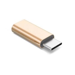 Lightning (iPhone) Till USB-C Adapter (Guld) Guld