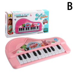 Mini Kids Piano Electric Keyboard Musikalisk utbildning Leksaker Musik B pink one-size