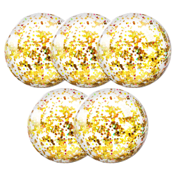 5-pack badboll Jumbo poolleksaker bollar jättekonfettis