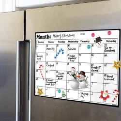 Magnetisk Whiteboard-kalender för kylskåp Perfekt månadsplanerare