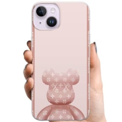 Apple iPhone 15 TPU Mobilcover LV Pink Bjørn