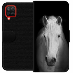 Samsung Galaxy A12 Plånboksfodral Vit Häst