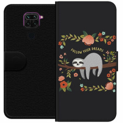 Xiaomi Redmi Note 9 Plånboksfodral Sloth of wisdom