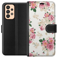 Samsung Galaxy A33 5G Lommeboketui Retro Blomster