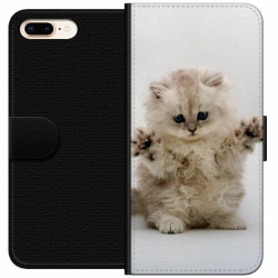 Apple iPhone 8 Plus Plånboksfodral Katt