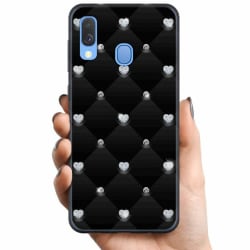 Samsung Galaxy A40 TPU Mobilskal Diamant hjärta