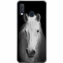 Samsung Galaxy A40 Mjukt skal - Vit Häst