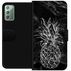 Samsung Galaxy Note20 Plånboksfodral Marmor Ananas