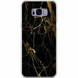 Samsung Galaxy S8+ Premium Skal Marble Black&Gold