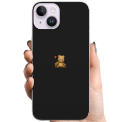Apple iPhone 15 Plus TPU Mobildeksel Minimalistisk Teddybjörn