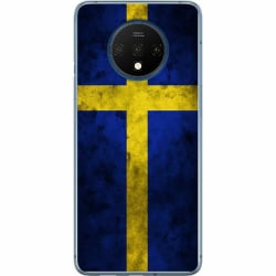OnePlus 7T Genomskinligt Skal Sverige Flagga
