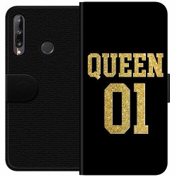 Huawei P40 lite E Plånboksfodral Queen 01 Black Gold