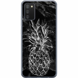 Samsung Galaxy A02s Genomskinligt Skal Marmor Ananas