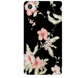 Sony Xperia Z5 Compact Thin Case Floral Pattern Black