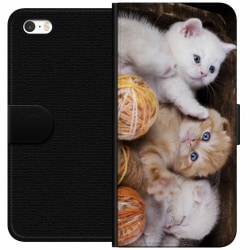 Apple iPhone SE (2016) Plånboksfodral Katter