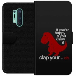 OnePlus 8 Pro Plånboksfodral Dinosaurie