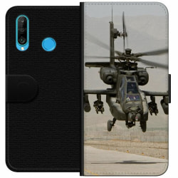 Huawei P30 lite Plånboksfodral AH-64 Apache Attack Helicopter