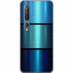Xiaomi Mi 10 5G Genomskinligt Skal Blue Metallic Stripes
