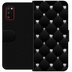 Samsung Galaxy A41 Plånboksfodral Diamant hjärta