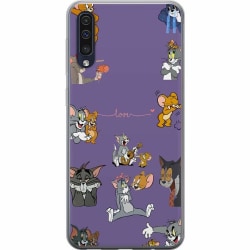 Samsung Galaxy A50 Genomskinligt Skal Tom och Jerry