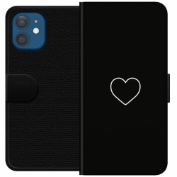 Apple iPhone 12 Plånboksfodral Hjärta