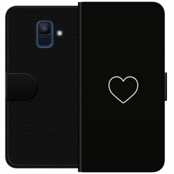 Samsung Galaxy A6 (2018) Plånboksfodral Hjärta