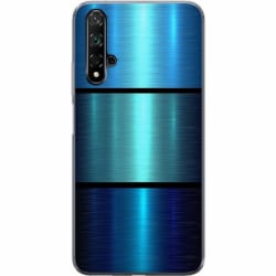 Huawei nova 5T Mjukt skal - Blue Metallic Stripes
