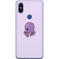 Xiaomi Mi Mix 3 Genomskinligt Skal Purple Octopus