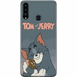 Samsung Galaxy A20s Genomskinligt Skal Tom och Jerry