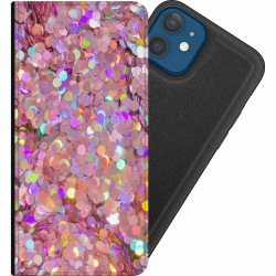 Apple iPhone 12 Magnetic Wallet Case Glitter