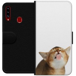 Samsung Galaxy A20s Plånboksfodral Cat Keeps You Clean