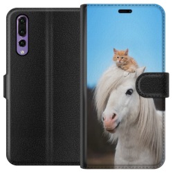 Huawei P20 Pro Plånboksfodral Häst & Katt
