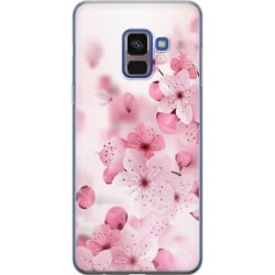 Samsung Galaxy A8 (2018) Genomskinligt Skal Cherry Blossom