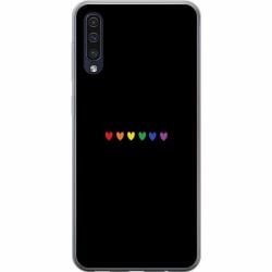 Samsung Galaxy A50 Genomskinligt Skal Pride Hearts