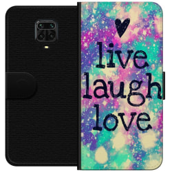 Xiaomi Redmi Note 9 Pro Lommeboketui Live Laugh Love