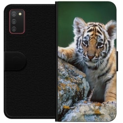 Samsung Galaxy A02s Plånboksfodral Tiger