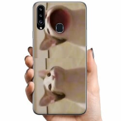 Samsung Galaxy A20s TPU Mobilskal Pop Cat meme